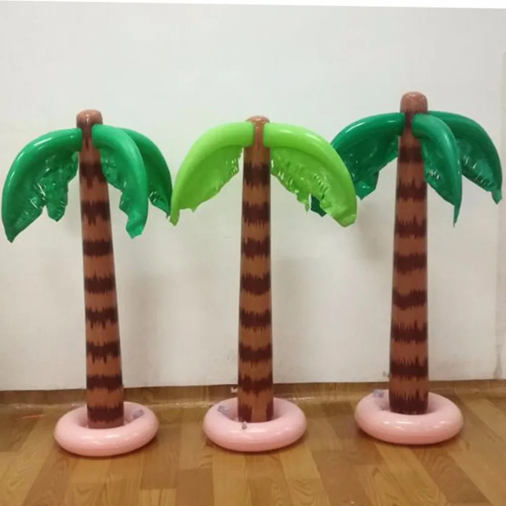 90 см Надуваема Тропическа Палма Басейн Плажно Парти Декор, Играчки Външни Аксесоари Изображение 0