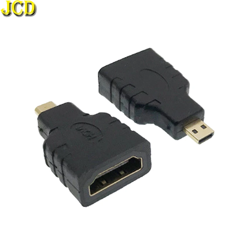 JCD 1 БР. Micro HDMI Мъжки към HDMI Женски Адаптер Тип D към Конектора HDMI Конвертор Адаптер За Xbox 360, PS3 HDTV L19 Изображение 2