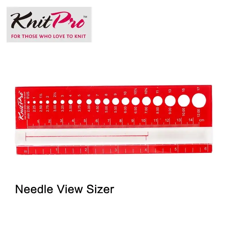 KnitPro Needle View Sizer Сензор Игла Състав за Плетиво на Аксесоари За Плетач Изображение 1