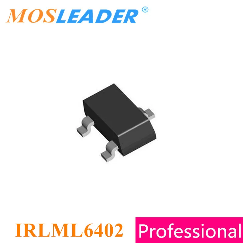Mosleader IRLML6402 SOT23 3000 БР 20 В P-канал Rds = 65mR 100mR IRLML6402TRPBF IRLML6402TR IRLML6402PBF Китайски Високо качество Изображение 1