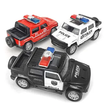 1:43 Модели полицейски коли от лят под налягане на алуминиеви, Сгъваеми Кола Играчки, Suv, Образователни Играчки За Деца, Играчки За Момчета, Детски Събиране на Подаръци