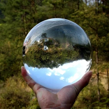 100 мм Прозрачно Стъкло Кристална Топка Lensball Изкуствен Кристал Лечебна Сфера на Реквизит За Снимки Подаръци Гореща разпродажба Подарък Декоративни Топки