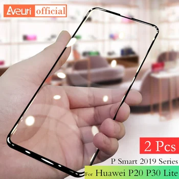 2 елемента 9D Защитно Закалено Стъкло За Huawei P20 Pro P30 Lite Nova 2 3 3i 5t P Smart Plus Z 2019 Пълно Покритие на Екрана Стъкло