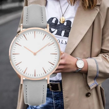 2020 модни прости кожени дамски часовници дамски модни ежедневното рокля кварцови часовници дамски часовници дамски часовници Relojes Mujerwatch