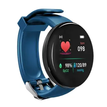 2022 Нов D18S Цветен Сензорен Екран 3D спортен Часовник с Крачкомер Смарт Часовници Фитнес Монитор на Сърдечната Честота Дамски Часовници Smartwatch