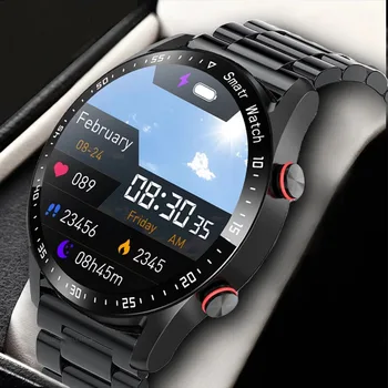 2023 Нов ЕКГ + ТОЧКИ AMOLED Екран на Смарт Часовници Bluetooth Предизвикателство Музикален плейър Мъжки Спортни Часовници Водоустойчиви Луксозни Умни Часовници За Xiaomi