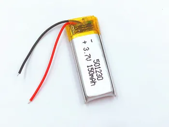 3,7 150 ма 501230 Литиево-Полимерна Li-Po Батерия За DIY Mp3 GPS bluetooth слушалки слушалки