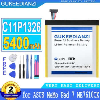 5400 mah GUKEEDIANZI Батерия C11P1326 за ASUS MeMo Pad 7 ME7610C ME7610CX ME176C ME176CX K013 ME176 Голяма Мощност Bateria