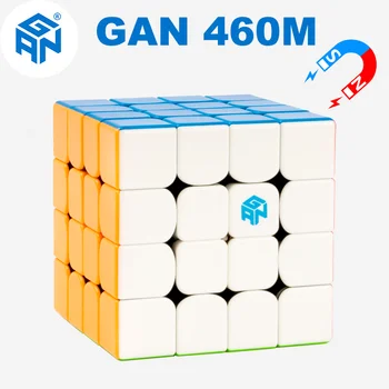 GAN 460 М Магически куб 460 М Магнитен Рубик 4×4 Професионална Бързо пъзел игра 4x4 4x4x4 Детска Играчка-Непоседа Rubix Cubo Magico