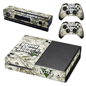 Grand Theft Auto V GTA 5 Стикер на кожата Стикер Пълно Покритие За конзолата Xbox One и Kinect и 2 на контролера За Xbox One Скинове Етикети