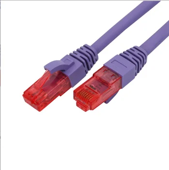 Jes611 шест гигабитови мрежови кабели 8-жилен основа cat6a networ Супер шест двойно екраниран мрежов кабел мрежов скок високоскоростен кабел