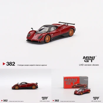 MINI GT 1:64 Zonda F Rosso Дубай Диорама от червено сплав Колекция модели автомобили Миниатюрни Играчки Carros 382 в наличност