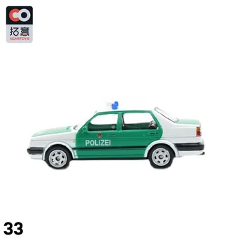 Xcartoys 1:64 Jetta Германия Полиция № 33 Симулация модел на колата от сплав