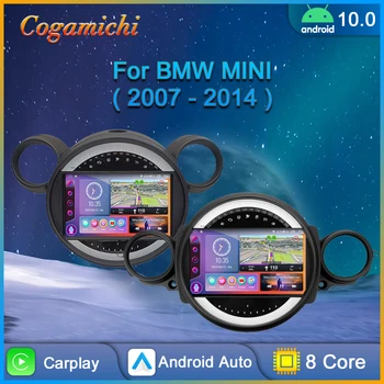 Автомобилно радио За BMW MINI COOPER R56 R60 2007-2014 Мултимедиен Плейър GPS Навигация Android Авто Стерео Carplay Сензорен Екран Радио