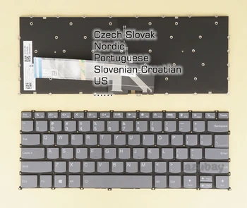 Американската Чешко-Словашка Скандинавски Португалската Словенская клавиатура CR за Lenovo IdeaPad / Flex-5-14ALC05 5-14ARE05 5-14IIL05 5-14ITL05 с подсветка