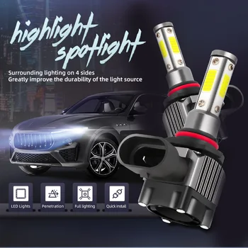 Безжичен Директен Висок 360 лумена Led H7 H11 H15 Фар H4 4 Страни S2 УДАР авто LED Светлини лампи за мотоциклети автомобили