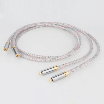 Висококачествен аудио кабел Nordost Валхала 7N с Посеребренным покритие Кабел RCA С Позлатените Штекерным вход RCA R1715
