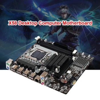 Дънна платка X58 1366 Pin DDR3 Настолен Процесор Памет, дънна Платка с Поддръжка на E5520 X5650