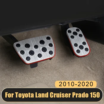 За Toyota Land Cruiser Prado FJ 150 2010-2018 2019 2020 Алуминиева Автомобилна вземе подножието на Педала за Покриване на Газта Спиране Поставка За Краката Аксесоари