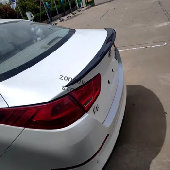 Заявление За Киа K5 Optima 2014 2015 Година Спойлер ABS Пластмаса от Въглеродни Влакна Вид на Задното Крило на Багажника на Купето Комплект Аксесоари