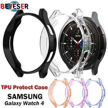 Калъф за Samsung Galaxy watch 4 classic 46 мм от TPU ярки цветове, универсална защита от падане, защитно покритие за екрана, броня 46 мм