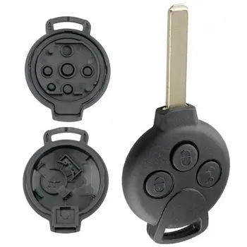 Калъф за дистанционно на ключа на колата с 3 бутона, Подходящи за Mercedes-Benz на Smart Fortwo 451 2007-2013
