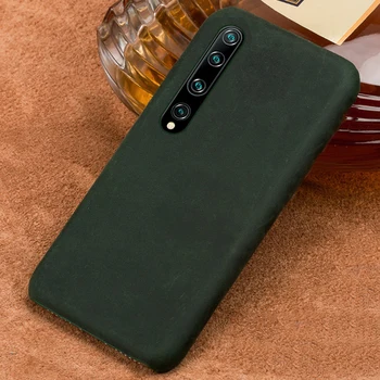 Калъф за телефон от естествена кожа с подтягиванием за xiaomi 10 pro 10 9 8 Mi X3 Max3 Mi А2 за Redmi Note 8 Pro note 7 k20PRO Калъф Crazy Horse