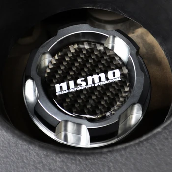 Капачката на Маслото на двигателя с логото на въглеродни влакна Silve Алуминиева за nissan ALTIMA MAXIMA SILVIA S13 S14 240SX SENTRA SUNNY INFINITI 350Z 300ZX