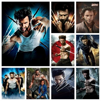 Класически Филм, Хората X Произхода На Wolverine Диамант Художествена Живопис Логан Джеймс Howlett Герой Бродерия На Кръстат Бод Мозайка Подарък Декор На Стая