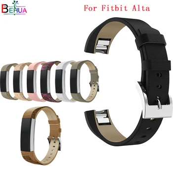 Кожена каишка За Fitbit Alta/Alta HR Tracker Смяна на часа Висококачествен гривна От Естествена кожа За Fitbit Alta/Alta HR каишка за часовник
