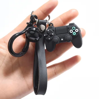 Креативен мини геймпад ключодържател имитация рокерная модел ключодържател пръстен окачване мъжки и дамски двойка ключодържатели ключодържател подарък