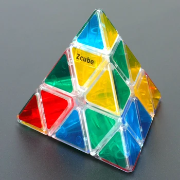 Маркова Новост Zcube Прозрачен 3x3x3 Скорост на Magic Cube Пъзел Игра Кубчета Забавни Играчки За Деца