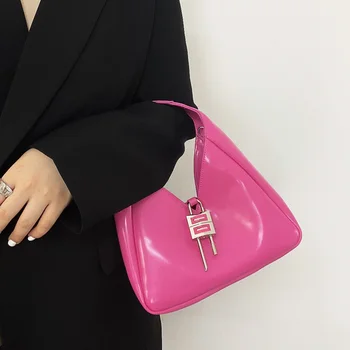 Модерна Дамска чанта Брендовый Заключване Дизайнерски стил Във формата на Миди Комбиниран Комплект Чанта През Рамо
