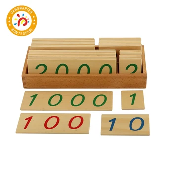 Монтесори Зает Дъска с Цифри Детски Играчки Математически Дървени Големи Числа Блокове Карта Уроци Уроци по Математически Играчки за Деца
