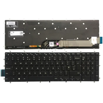 Новата британска клавиатура за лаптоп Dell Inspiron 2 в 1 7778 7779 7577 7773 клавиатурна подредба Бял шрифт с подсветка
