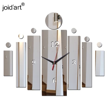нови горещи стенни часовници акрилни огледални стенни часовници сам декоративни цифров часовник кварцов часовник с модерна всекидневна с 3d стикери