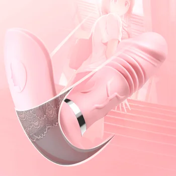 Носене Телескопична Вибратор Вибратор от Секс Играчки за Жени Отопление Безжични Бикини Вибратор G Spot Стимулатор на Клитора Секс Шоп
