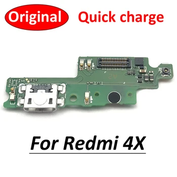 Оригинален Нов За Xiaomi Redmi 4X USB Порт За Зареждане на Зарядно Устройство Док-Конектор Гъвкав Кабел Redmi 4X placa de carga докинг станция flex atacado
