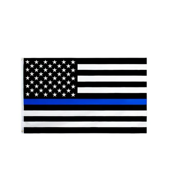 Синята лента на полицията на САЩ, Американския флаг В чест на нашите мъже и жени от правоприлагащите органи Grommet