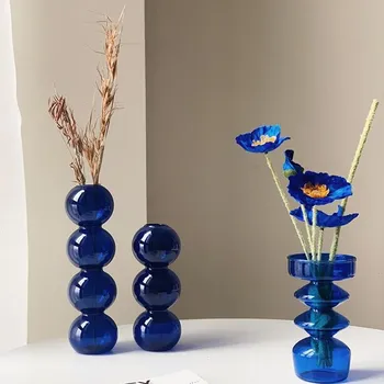 Скандинавска Креативна Стъклен Балон Ваза Договореност Сферично Изкуството На Цветята Вази Декорация На Дома, Подарък За Рожден Ден