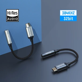 Усилвател Декодиране слушалки NILLKIN HIFI КПР Type-C до 3,5 мм Аудио Адаптер Усилвател Без загуба 384 khz/32 bit forSamsung