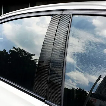 Централна Часова Прозореца на Колата B-Образни Подпори Стикер Външно боядисване Покритие Фолио Обвивка Капак Против Надраскване За BMW E60 E90 F30 F10 F20