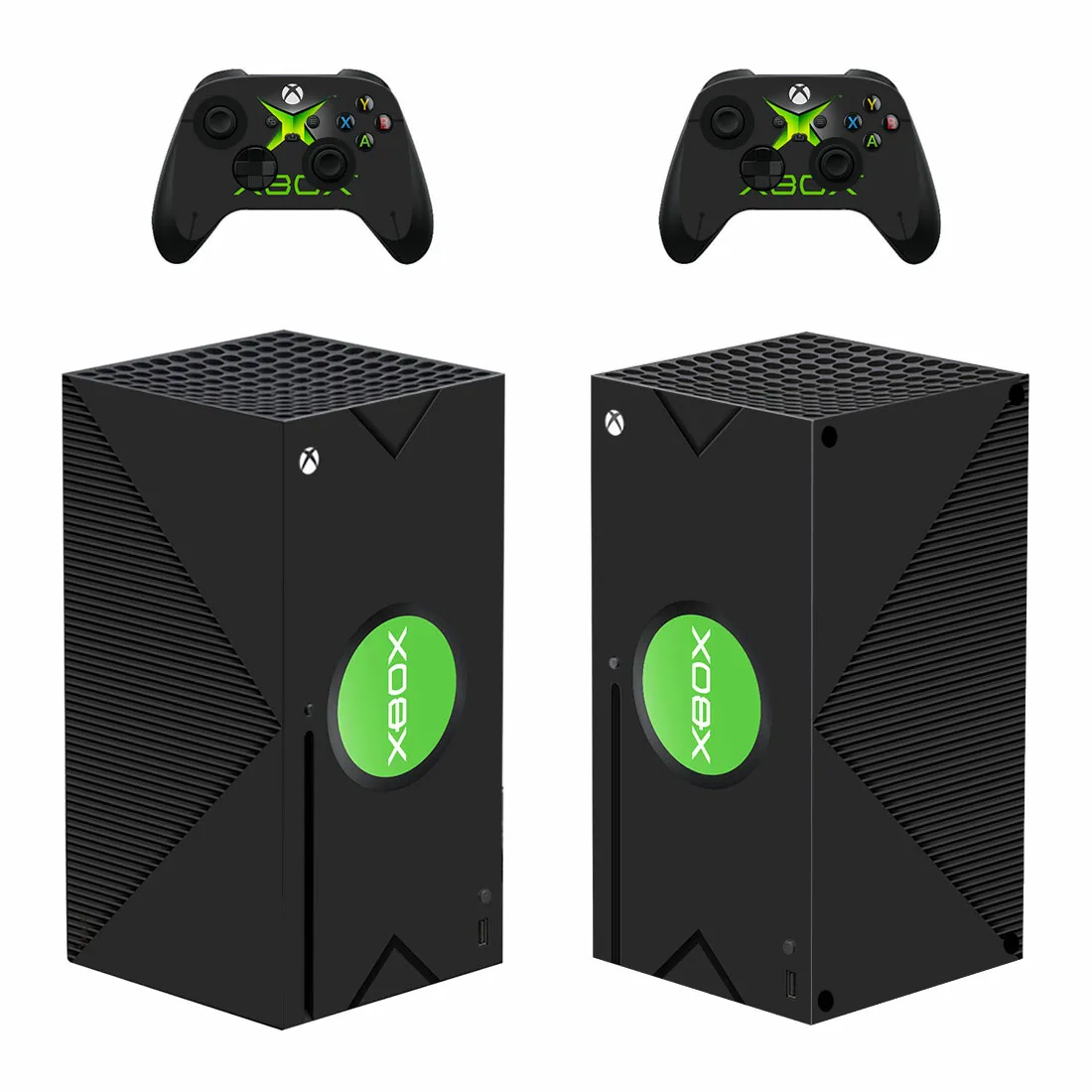 Лимитирана Серия Защитен Стикер Стикер Калъфче за конзолата Xbox Series X и 2 контролер на Xbox Series X Стикер на Кожата Vinyl Изображение 2