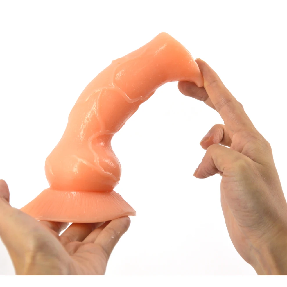 Нов Дизайн на домашен любимец вълк вибратор кученце вибратор реалистичен пенис и упорит член на изкуствена анален накрайник мастурбация възрастни секс играчки за жени Изображение 1