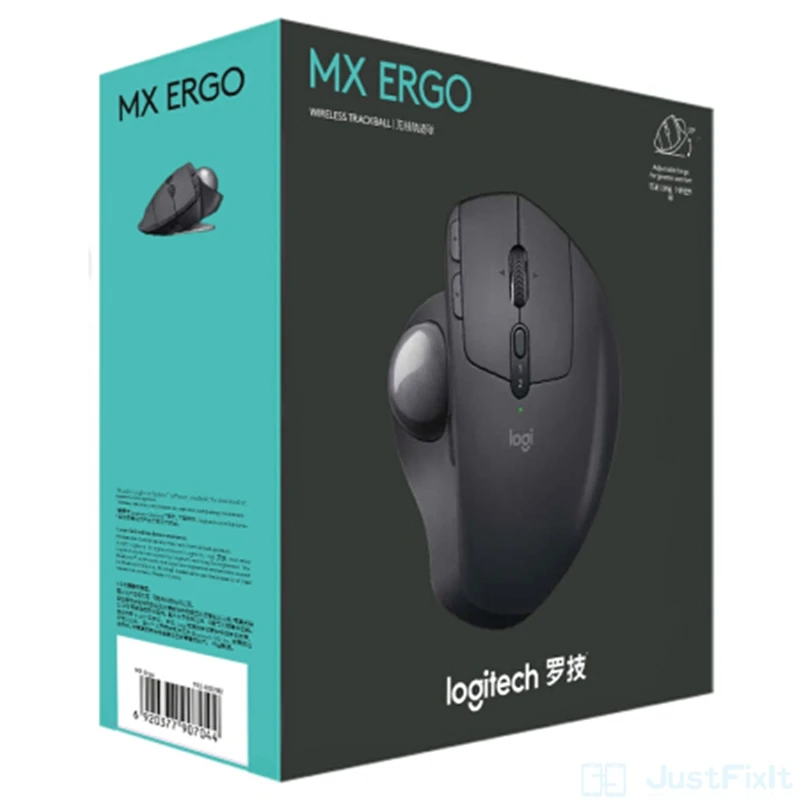 Оригинален Logitech MX ЕРГОНОМИЧНА Безжична Трекбольная Мишката 2.4 G Безжична Bluetooth Офис CAD Чертеж Лаптоп Изображение 5