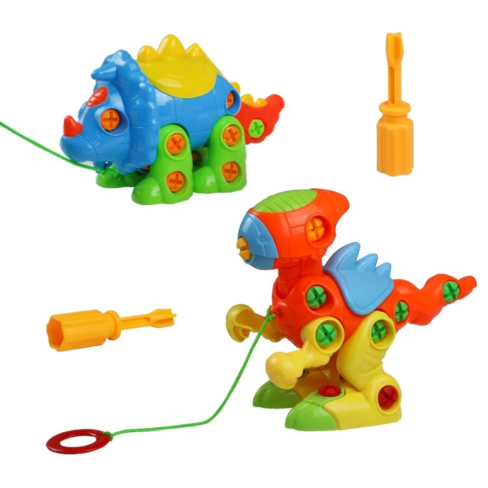 ОТСТЪПКА Монтаж и Демонтаж на Динозаврите, 2 Комплекта Играчки за самостоятелно сглобяване, Дърпане на Играчки за Деца над 3 години Изображение 1