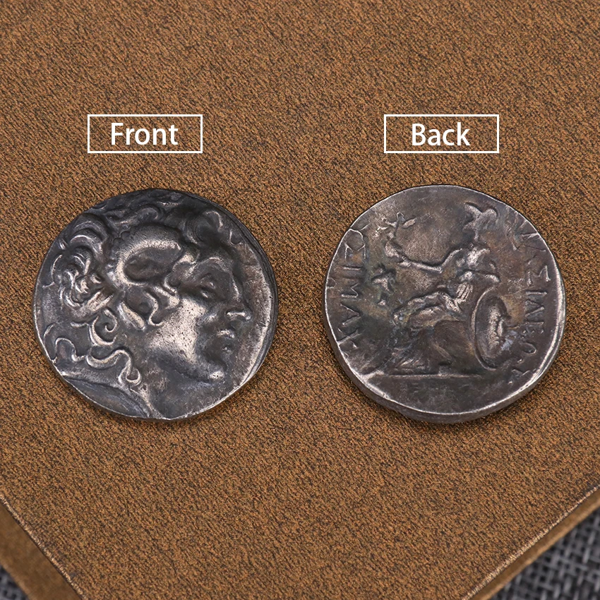 РЕПЛИКА 1БР Занаяти Стари Монети от Гръцката Монета Незабравим Чужд Антикварен Подарък Декоративни Подаръци Изображение 5