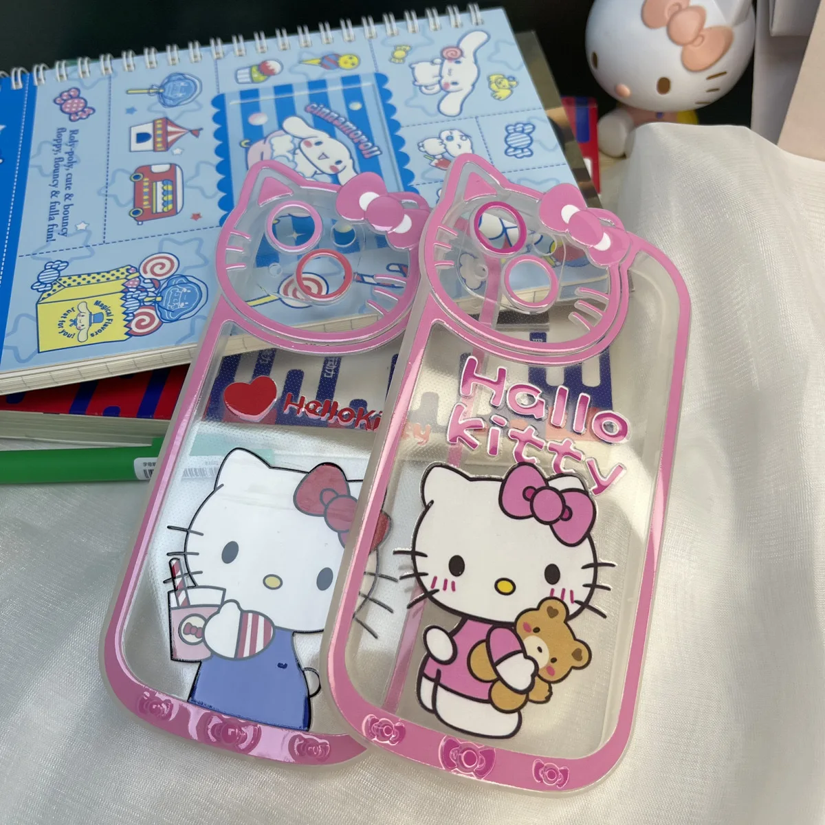 Сладък Cartoony Sanrio Hello Kitty Кожен Калъф За Телефон Cortex За iPhone 11 12 13 Pro Max X Xr Xs устойчив на удари Калъф Изображение 1