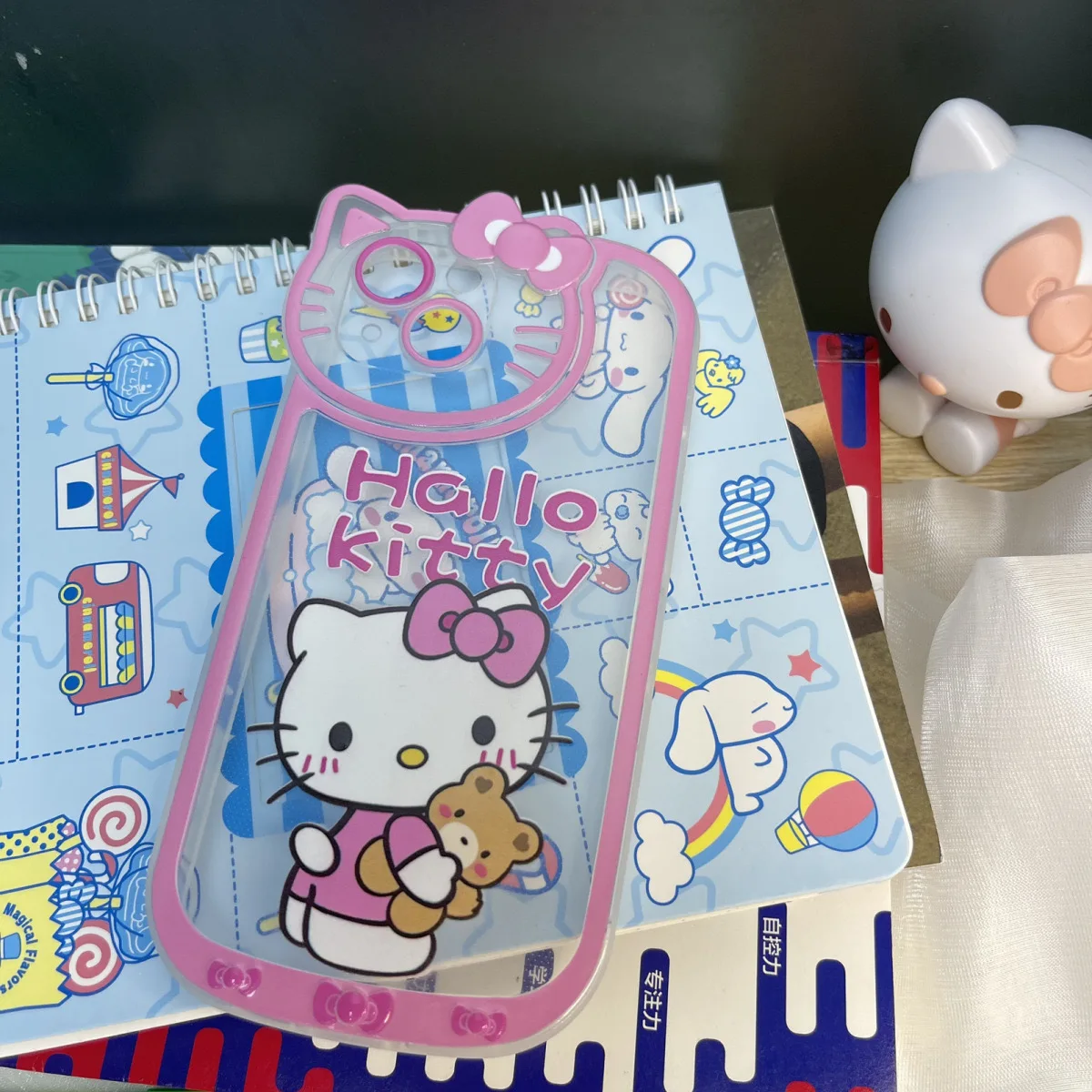 Сладък Cartoony Sanrio Hello Kitty Кожен Калъф За Телефон Cortex За iPhone 11 12 13 Pro Max X Xr Xs устойчив на удари Калъф Изображение 5
