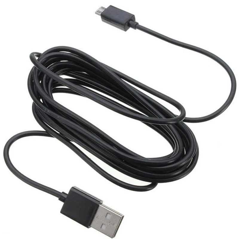 Удължен кабел за зарядно Micro USB с дължина от 3 м, кабел за зареждане кабел за Sony Playstation PS4 Slim Pro DUALSHOCK 4, безжичен контролер Xbox one Изображение 1